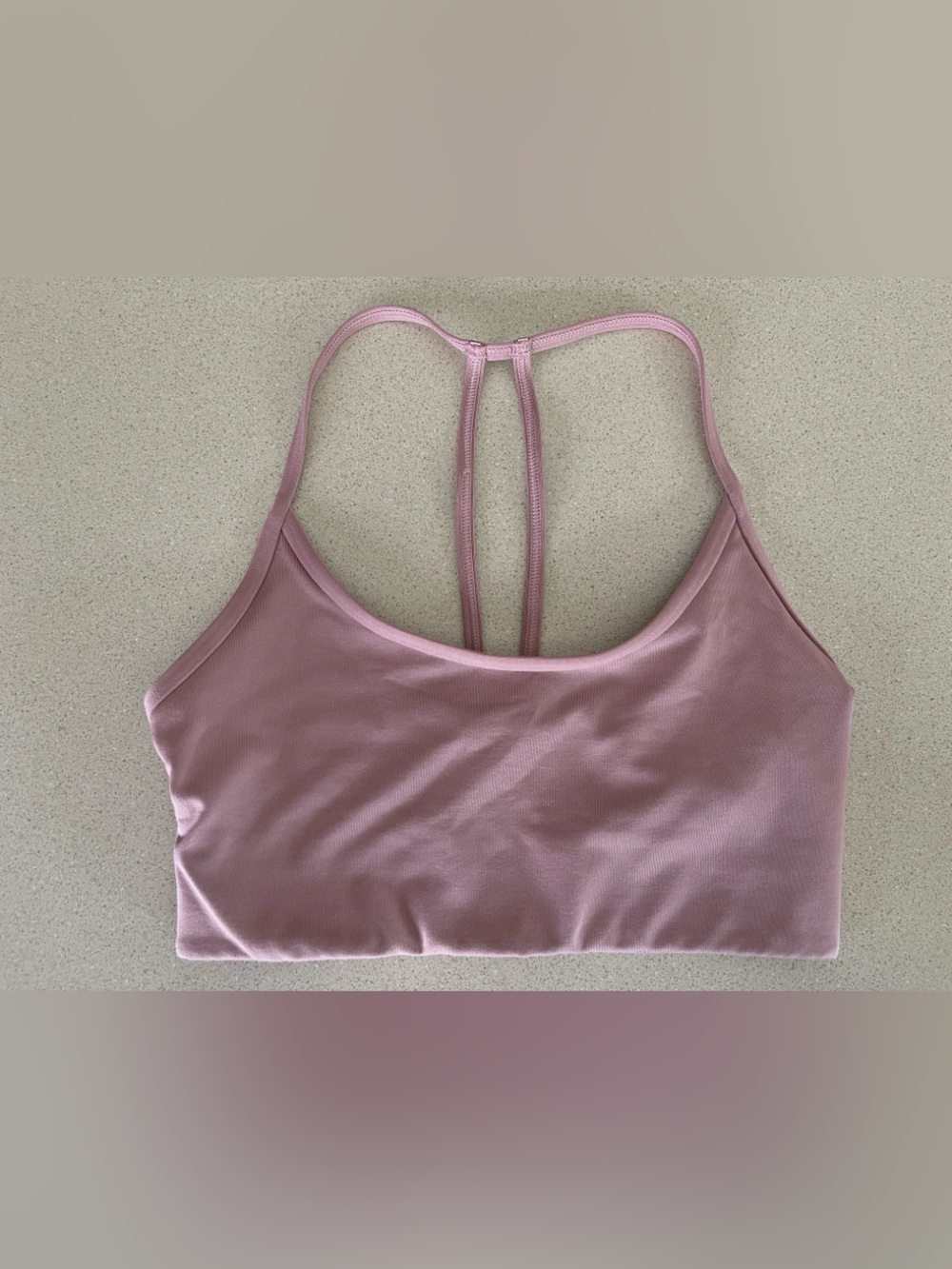 Victoria’s Secret PINK t-back sports bra, mauve, XS